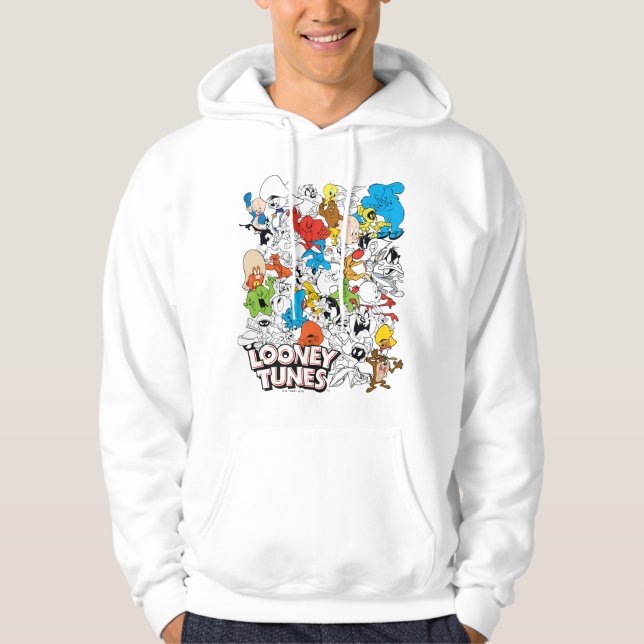 LOONEY TUNES™ Colour Pop Pattern Hoodie (Front)