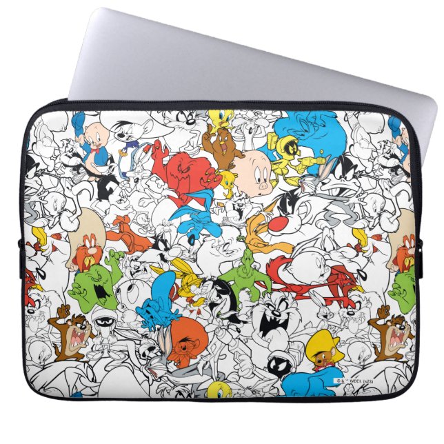 LOONEY TUNES™ Colour Pop Pattern Laptop Sleeve (Front)