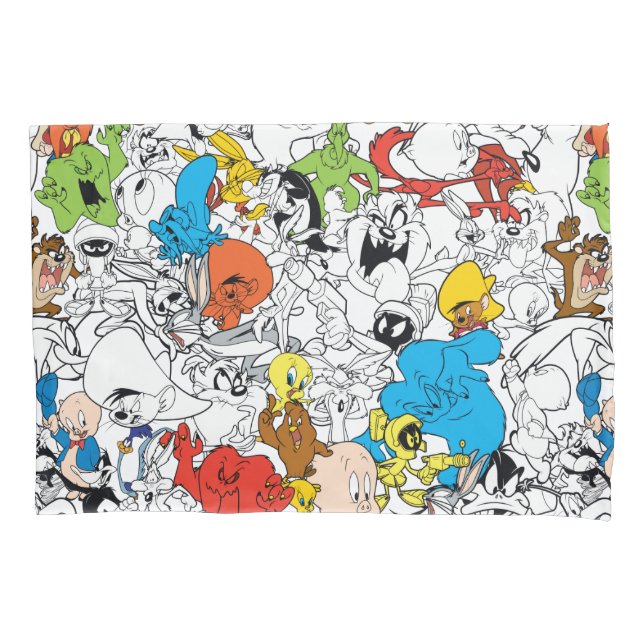 LOONEY TUNES™ Colour Pop Pattern Pillowcase (Front)