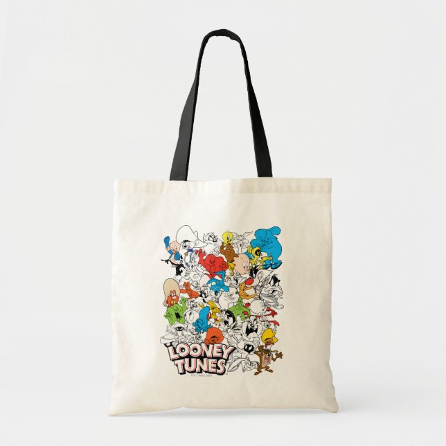 LOONEY TUNES™ Colour Pop Pattern Tote Bag (Front)