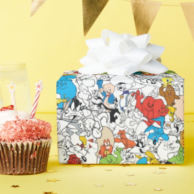 LOONEY TUNES™ Colour Pop Pattern Wrapping Paper (Birthday Party)