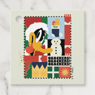 LOONEY TUNES™ DAFFY DUCK™ Holiday Quackers Favour Tags