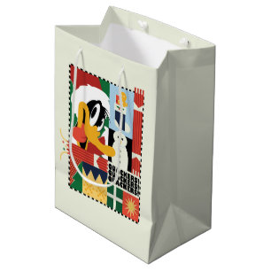 LOONEY TUNES™ DAFFY DUCK™ Holiday Quackers Medium Gift Bag