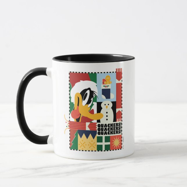 LOONEY TUNES™ DAFFY DUCK™ Holiday Quackers Mug (Left)