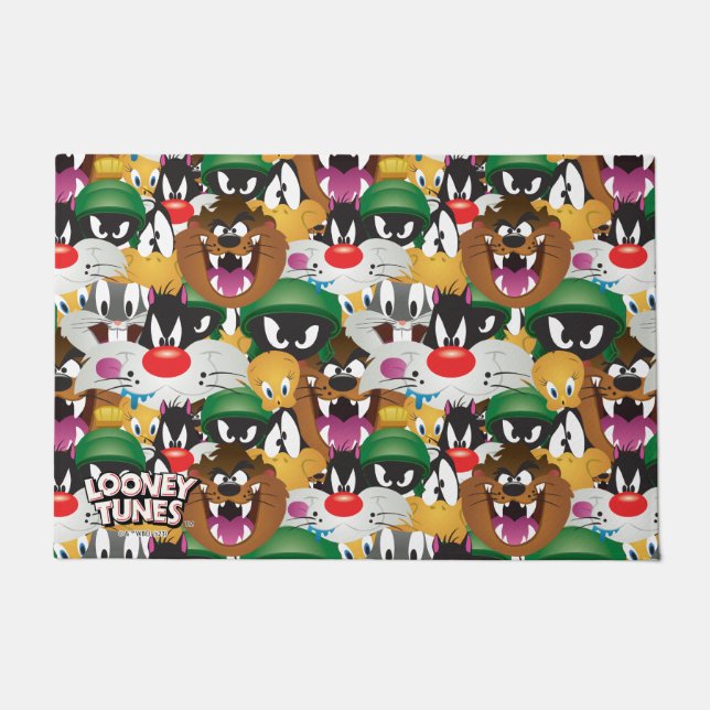 LOONEY TUNES™ Emoji Pattern Doormat (Front)