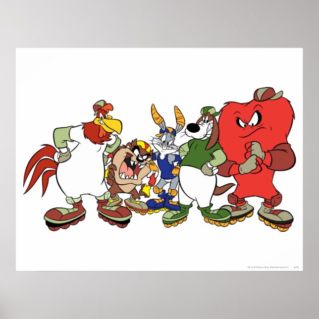 LOONEY TUNES™ Group Baseball Picture Poster (Front)