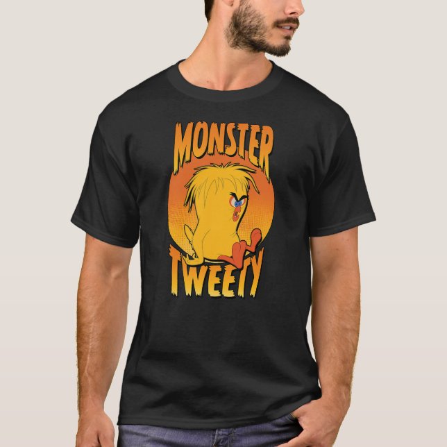Looney Tunes Halloween Monster Tweety Bird T-Shirt (Front)