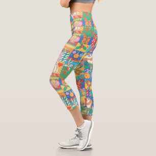 LOONEY TUNES™   Happy Holidays Christmas Pattern Capri Leggings