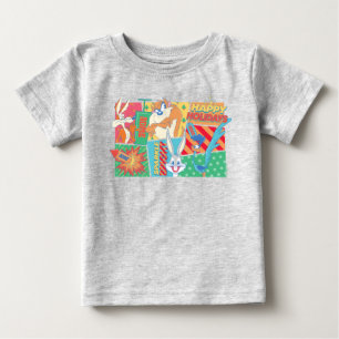 LOONEY TUNES™ Happy Holidays Pattern Baby T-Shirt