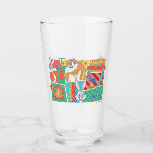 LOONEY TUNES™ Happy Holidays Pattern Glass