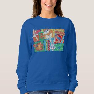 LOONEY TUNES™ Happy Holidays Pattern Sweatshirt