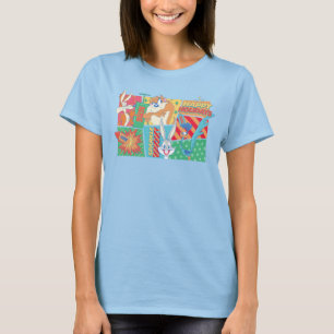 LOONEY TUNES™   Happy Holidays Pattern T-Shirt