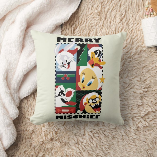 LOONEY TUNES™ Holiday Merry Mischief Cushion (Blanket)