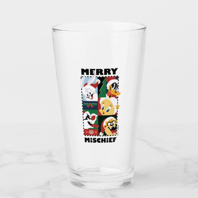 LOONEY TUNES™ Holiday Merry Mischief Glass (Front)