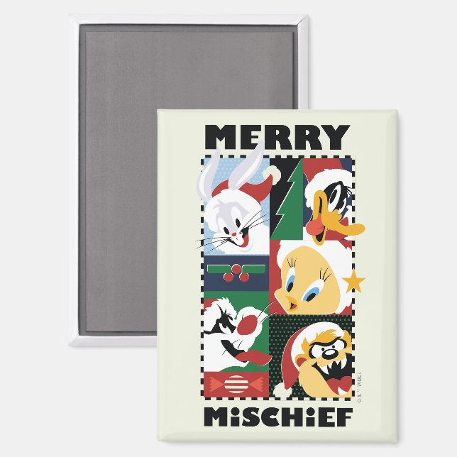 LOONEY TUNES™ Holiday Merry Mischief Magnet (Front/Back)