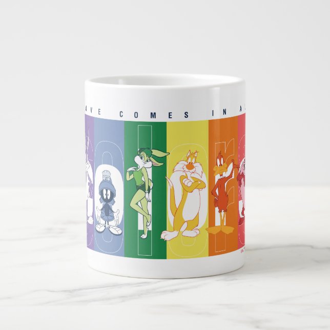 LOONEY TUNES™ - Love Comes In All Colours Large Coffee Mug (Front)