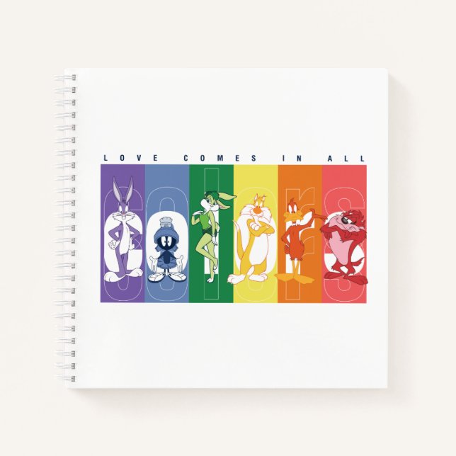 LOONEY TUNES™ - Love Comes In All Colours Notebook (Front)