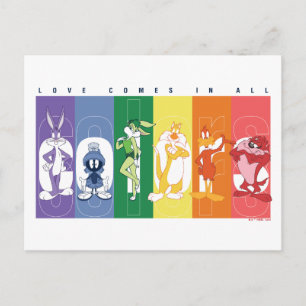 LOONEY TUNES™ - Love Comes In All Colours Postcard