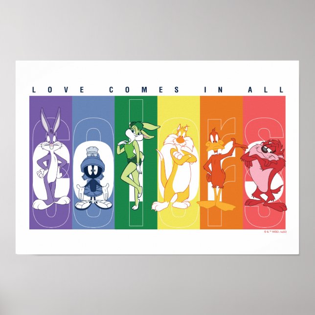 LOONEY TUNES™ - Love Comes In All Colours Poster (Front)