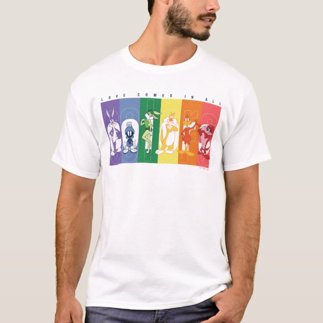 LOONEY TUNES™ - Love Comes In All Colours T-Shirt (Front)