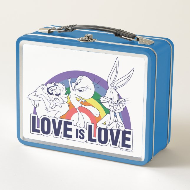 LOONEY TUNES™ - Love Is Love Metal Lunch Box (Front)