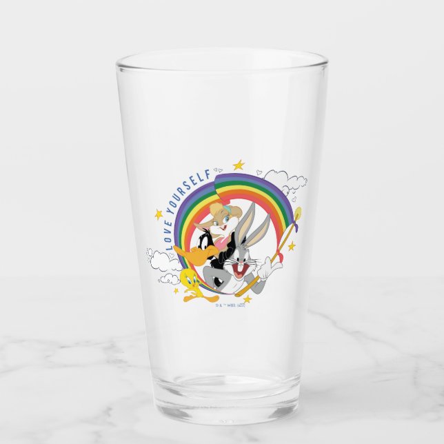 LOONEY TUNES™ - Love Yourself Pride Badge Glass (Front)