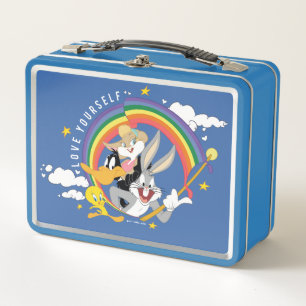 LOONEY TUNES™ - Love Yourself Pride Badge Metal Lunch Box