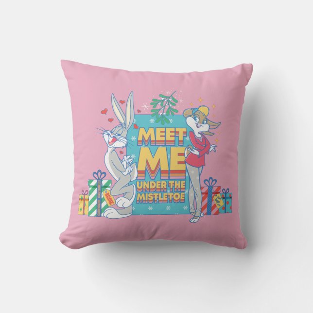 LOONEY TUNES™ | Meet Me Under the Mistletoe Cushion (Front)