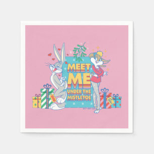 LOONEY TUNES™ Meet Me Under the Mistletoe Napkin