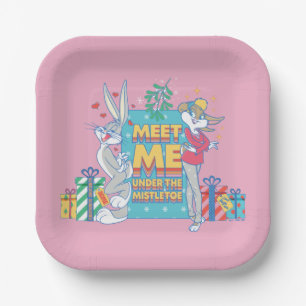 LOONEY TUNES™   Meet Me Under the Mistletoe Paper Plate
