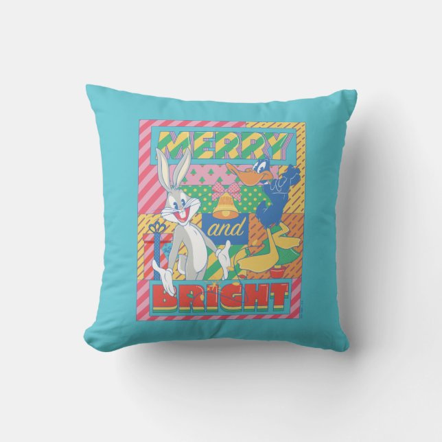 LOONEY TUNES™ | Merry and Bright Christmas Cushion (Front)