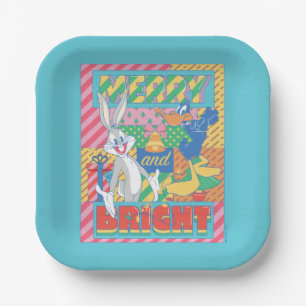 LOONEY TUNES™   Merry and Bright Christmas Paper Plate