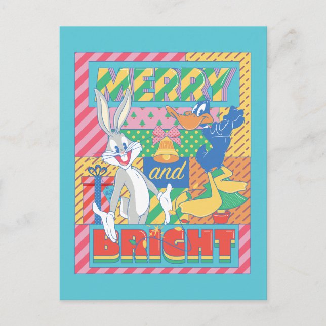 LOONEY TUNES™ | Merry and Bright Christmas Postcard (Front)