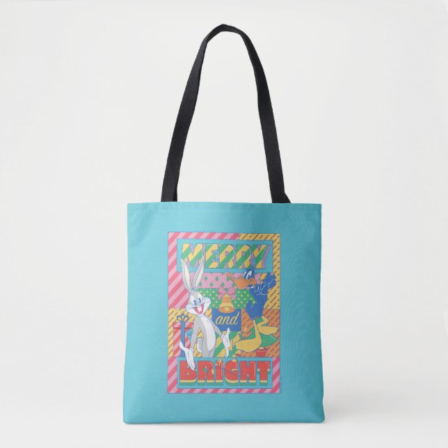 LOONEY TUNES™ | Merry and Bright Christmas Tote Bag (Front)
