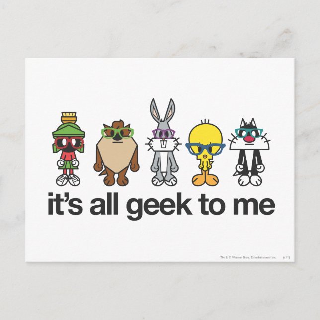 LOONEY TUNES™ Nerds - All Geek To Me Postcard (Front)