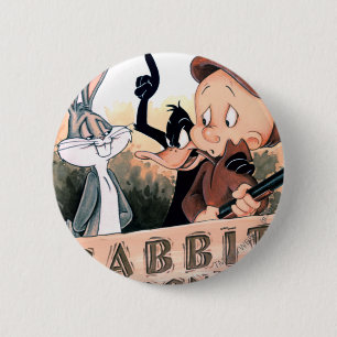 LOONEY TUNES™ Rabbit Seasoning 6 Cm Round Badge