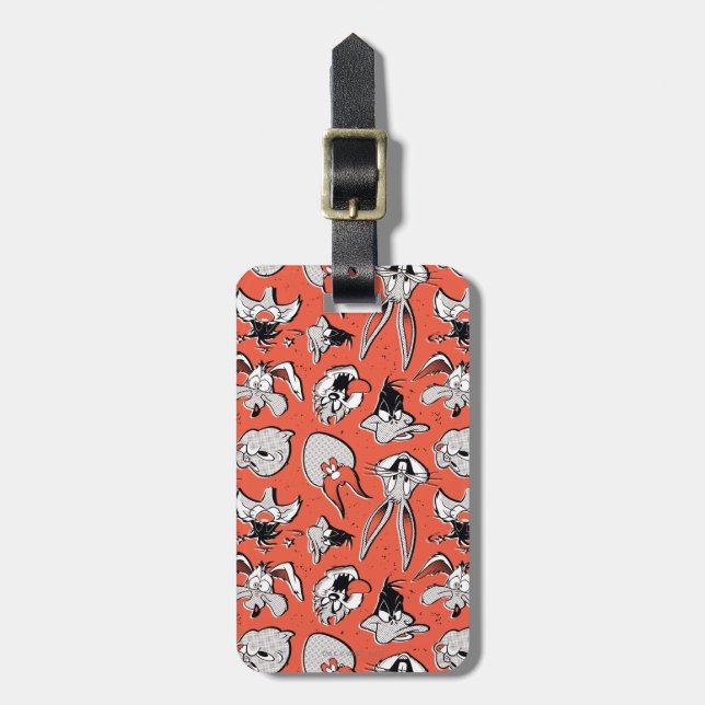 LOONEY TUNES™ Retro Halftone Pattern Luggage Tag (Front Vertical)