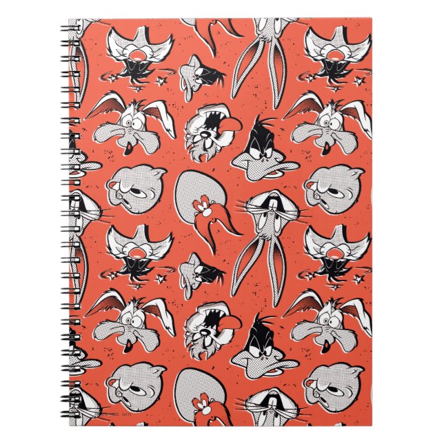 LOONEY TUNES™ Retro Halftone Pattern Notebook (Front)
