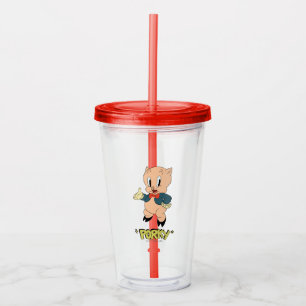 LOONEY TUNES™ Retro Laughs Porky Pig Acrylic Tumbler