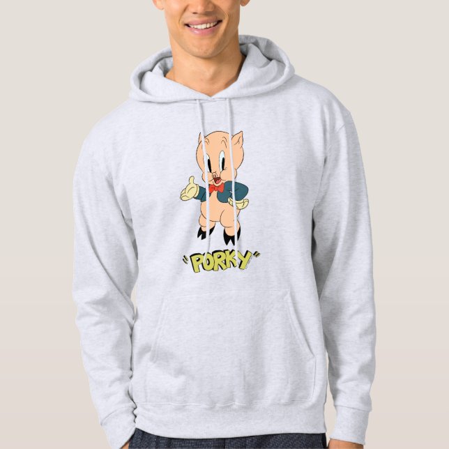 LOONEY TUNES™ Retro Laughs | Porky Pig Hoodie (Front)