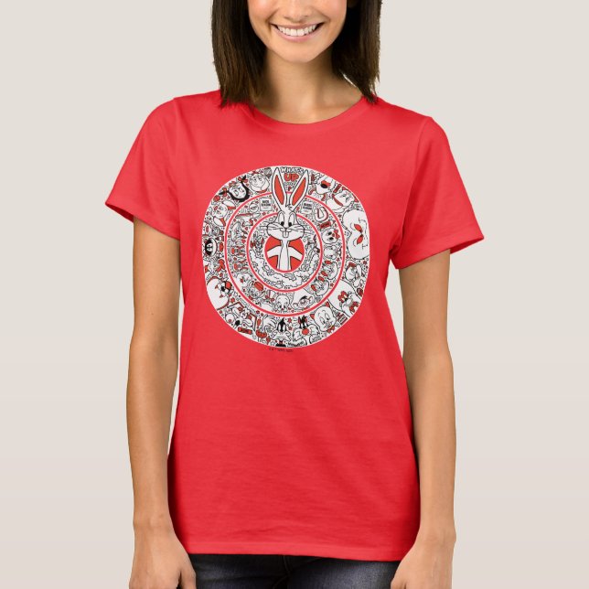 LOONEY TUNES™ Rings Doodle Art T-Shirt (Front)