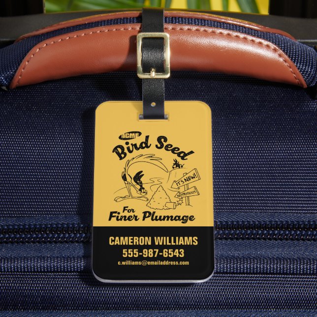 LOONEY TUNES™ | ROAD RUNNER™ Bird Seed Luggage Tag (Front Insitu 2)