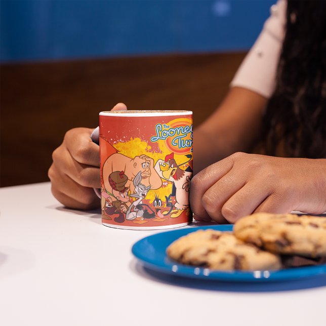 LOONEY TUNES™ Show Cast & Logo Two-Tone Coffee Mug (Creator Uploaded)