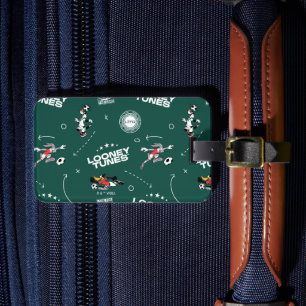 LOONEY TUNES™ Soccer Playbook Pattern Luggage Tag