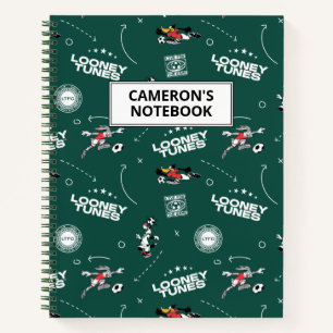 LOONEY TUNES™ Soccer Playbook Pattern Notebook