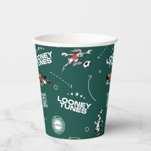 LOONEY TUNES™ Soccer Playbook Pattern Paper Cups