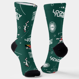 LOONEY TUNES™ Soccer Playbook Pattern Socks