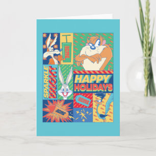 LOONEY TUNES™   Sparkle Bright Happy Holidays Note Card