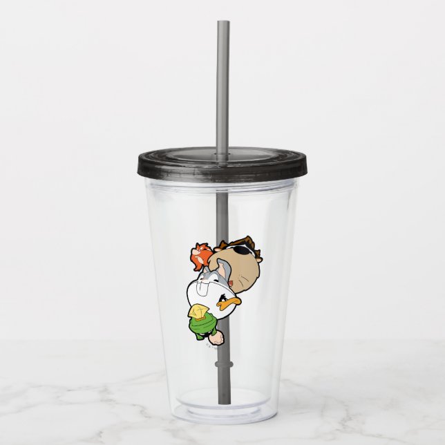 LOONEY TUNES™ Stylised Big Heads Acrylic Tumbler (Front)