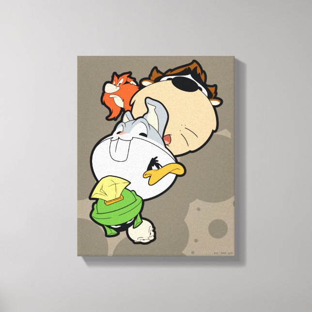 LOONEY TUNES™ Stylised Big Heads Canvas Print (Front)